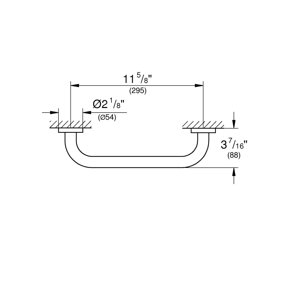 Ручка для ванной GROHE Essentials 300 мм, теплый закат матовый (40421DL1)