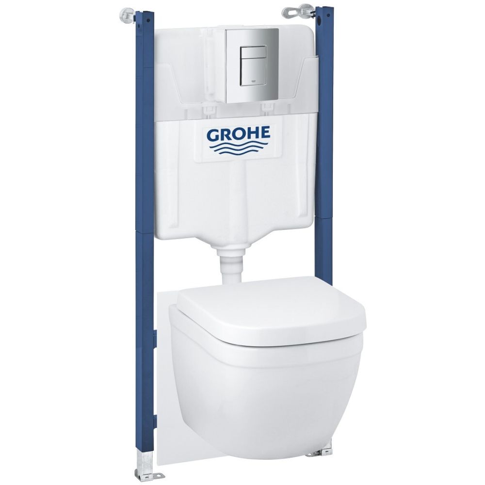 Комплект инсталляции GROHE Solid 5 в 1 с унитазом (39890000)