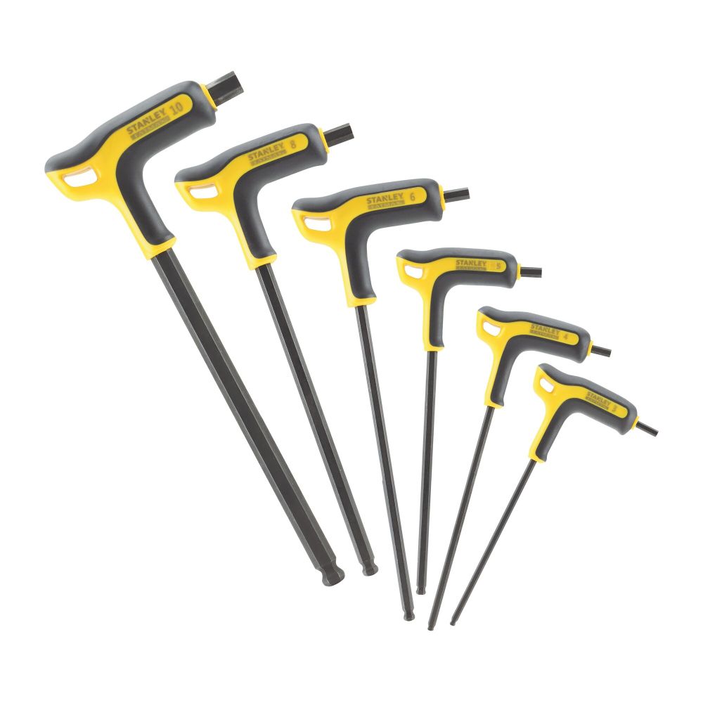 Набор торцевых шестигранных ключей Stanley, размеры: 3, 4, 5, 6, 7, 8 мм, FMHT0-69049