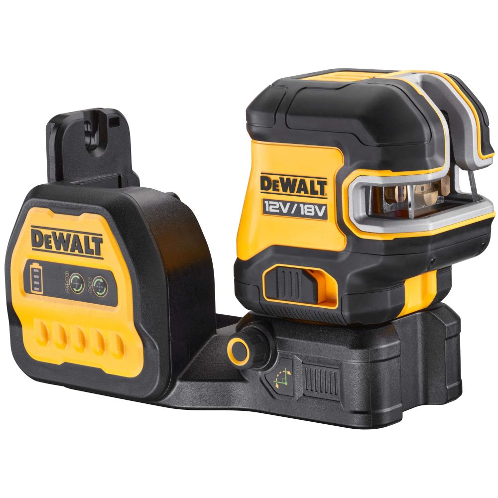 Аккумуляторный лазерный построитель плоскостей DEWALT DCE825NG18, 12/18 В, зеленый луч, 30 м, без АКБ и ЗУ, в кейсе TSTAK