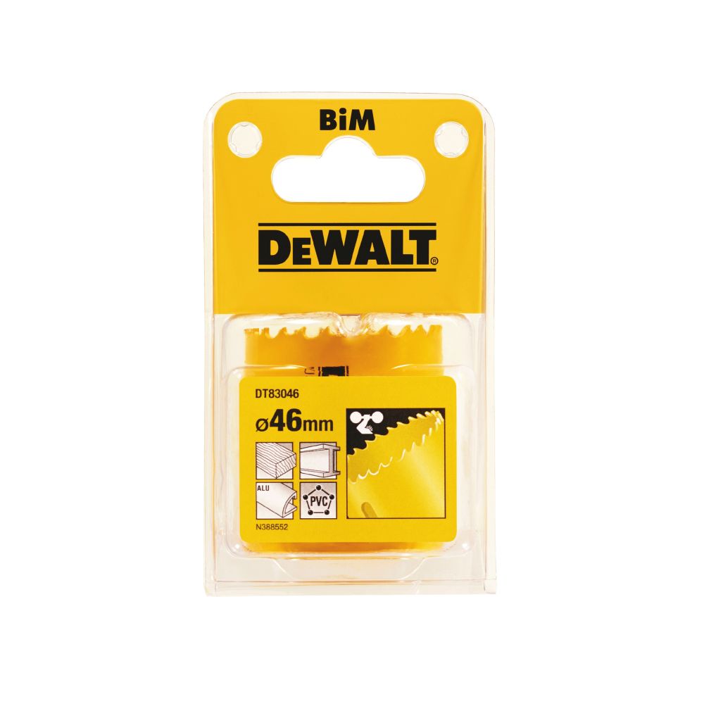 Коронка биметаллическая DEWALT DT83046, M3 46 x 46 мм