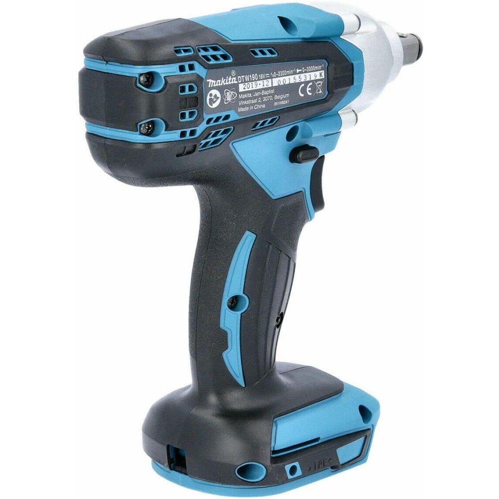 Аккумуляторный гайковерт Makita DTW190, 18 В, 190 Нм, 3000 уд/мин, с АКБ 3 Ач и ЗУ (DTW190P1Z)