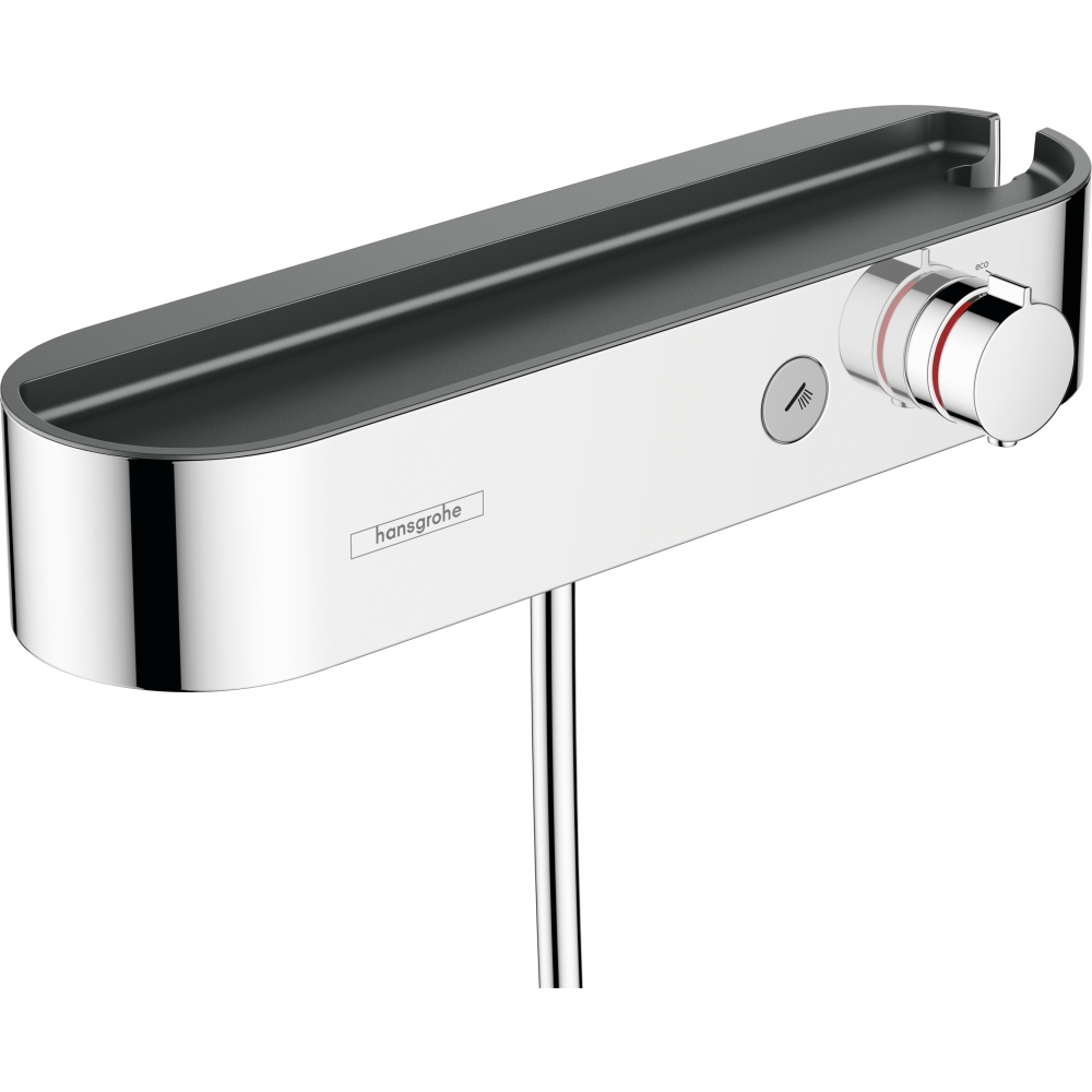Термостат для душа hansgrohe ShowerTablet Select 400 внешнего монтажа, с полочкой 24360000, хром
