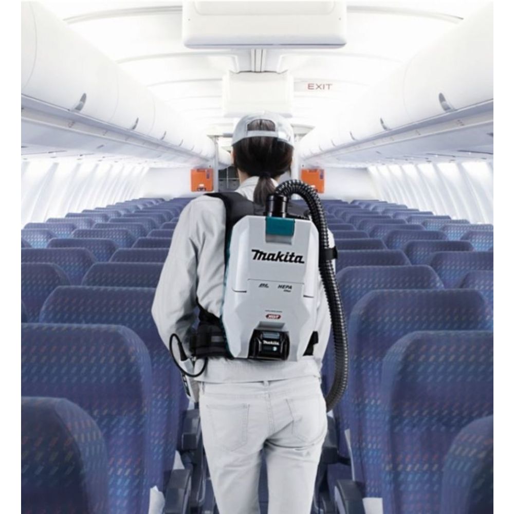 Аккумуляторный ранцевый пылесос Makita VC008G, 40 В, 2 л, с АКБ 4 Ач и ЗУ (PT1432)