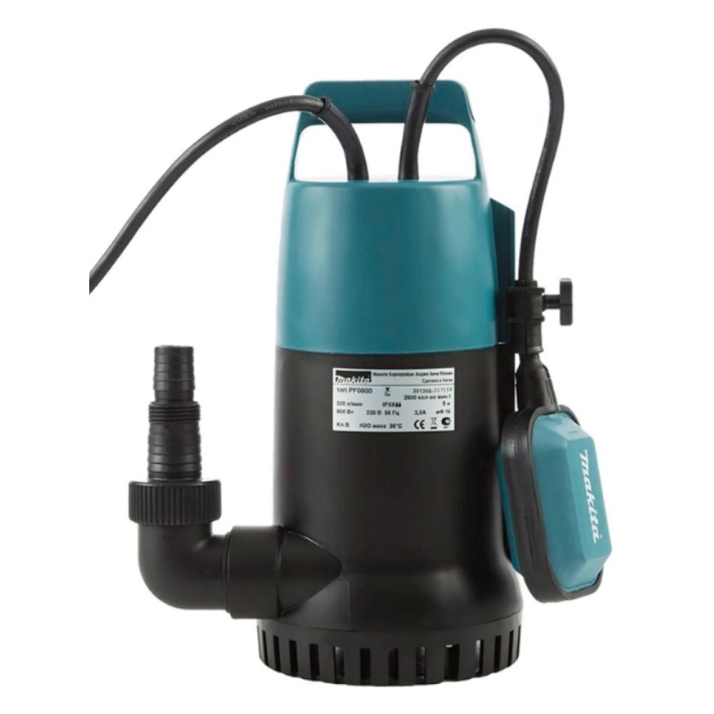 Дренажный насос Makita PF0800, 800 Вт, , 220 л/мин