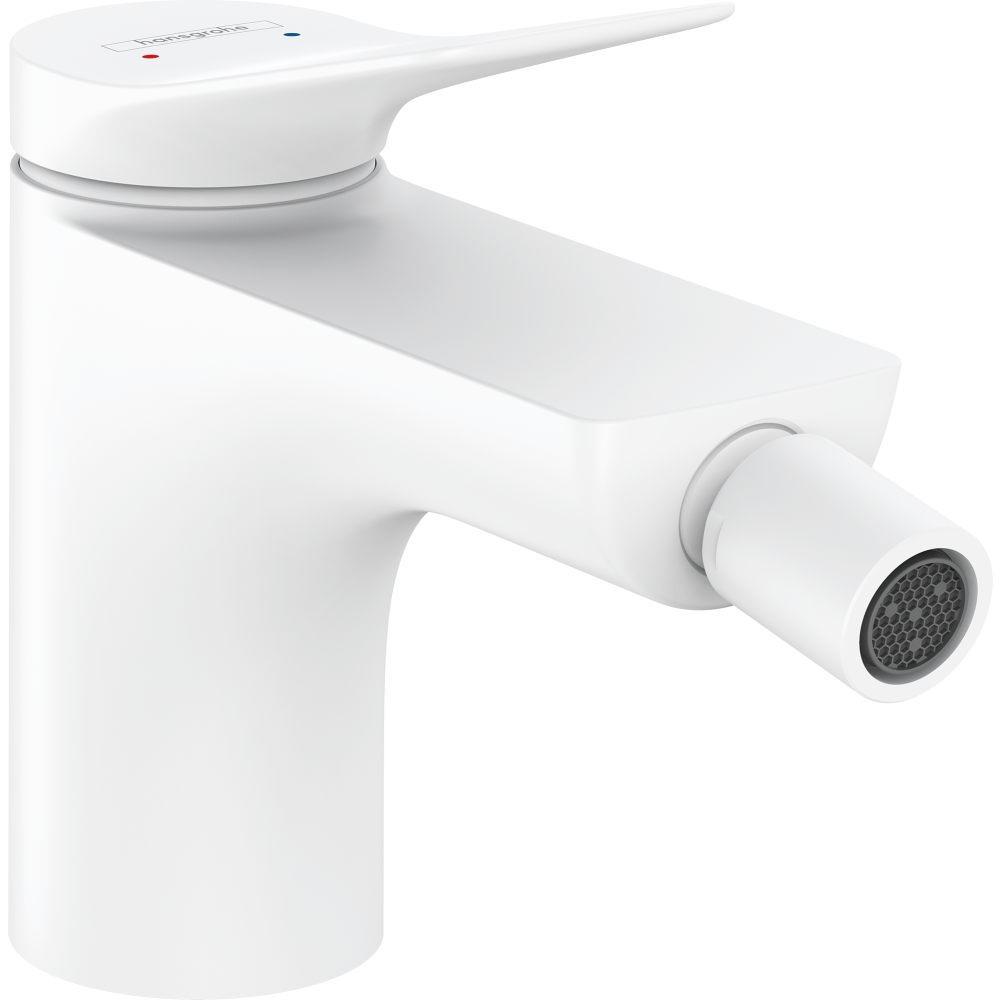 Смеситель для биде hansgrohe Vivenis со сливным гарнитуром 75200700, матовый белый
