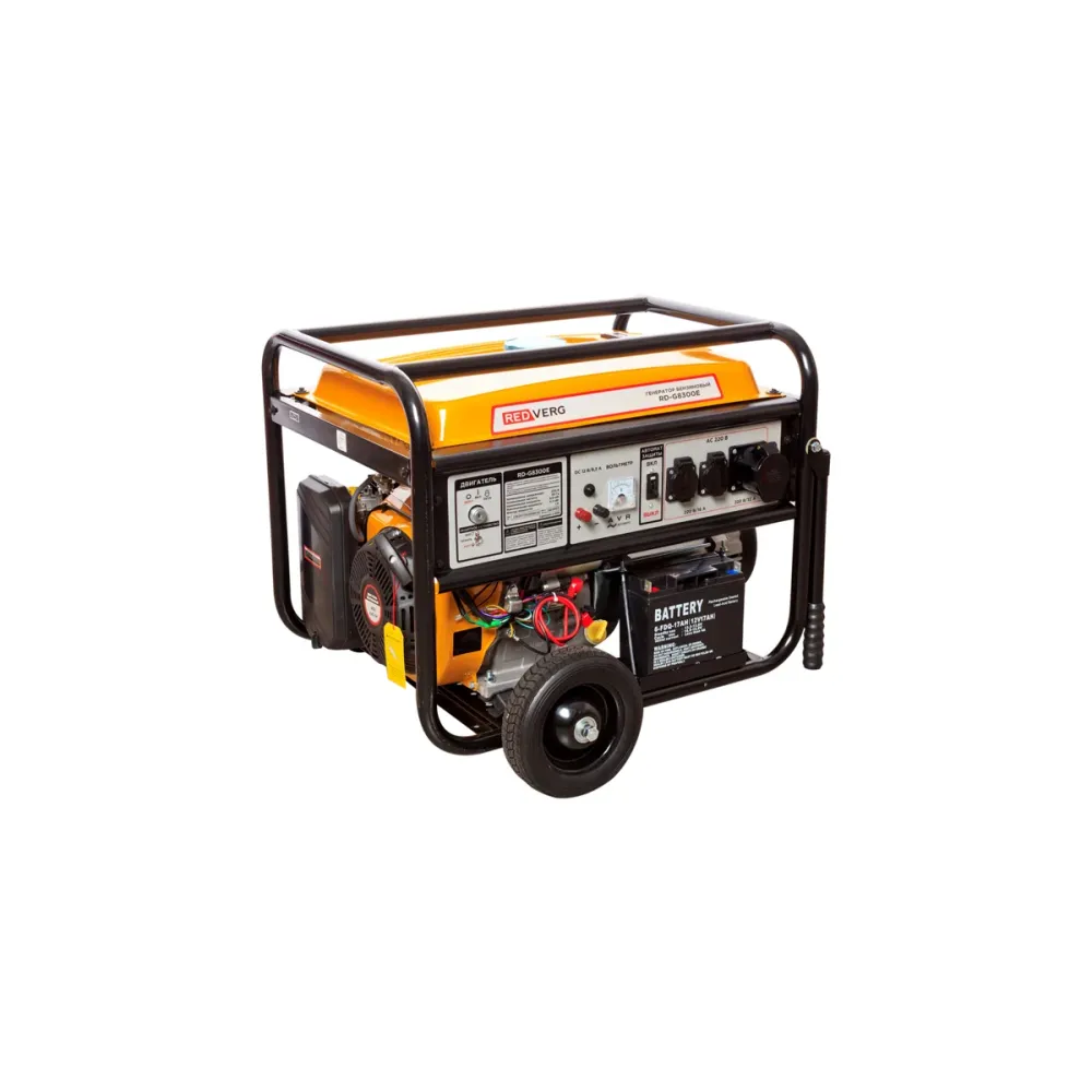 Генератор бензиновый REDVERG RD-G8300E 18 л.с, 8.3 кВт