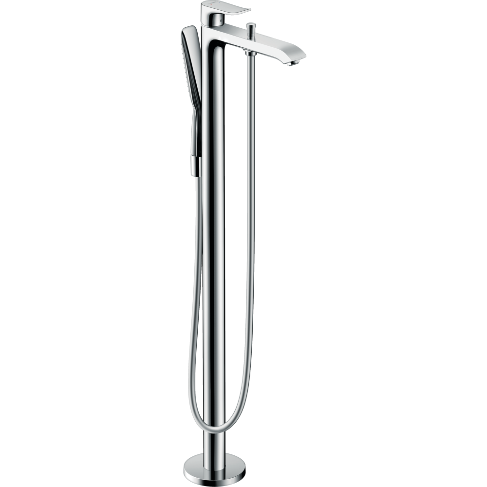 Внешняя часть смесителя для ванны hansgrohe Metris напольного монтажа 31471000, хром