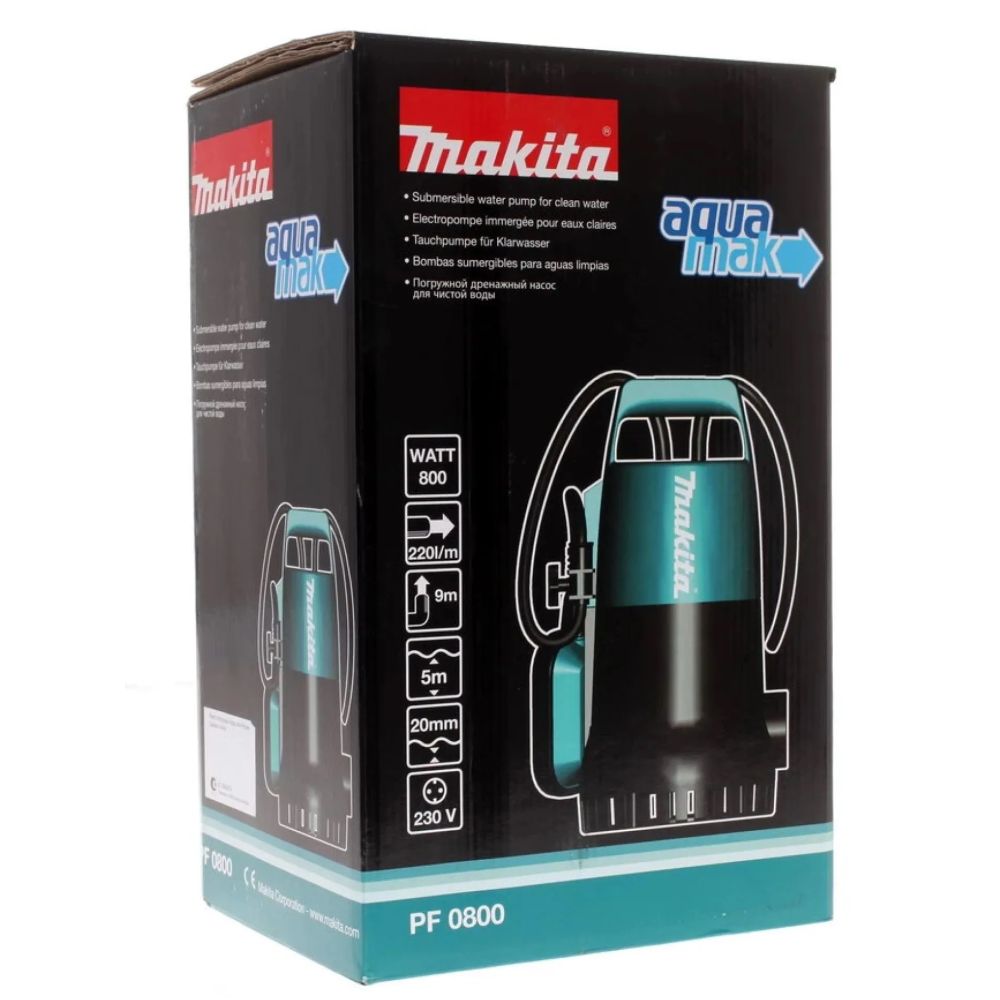 Дренажный насос Makita PF0800, 800 Вт, , 220 л/мин