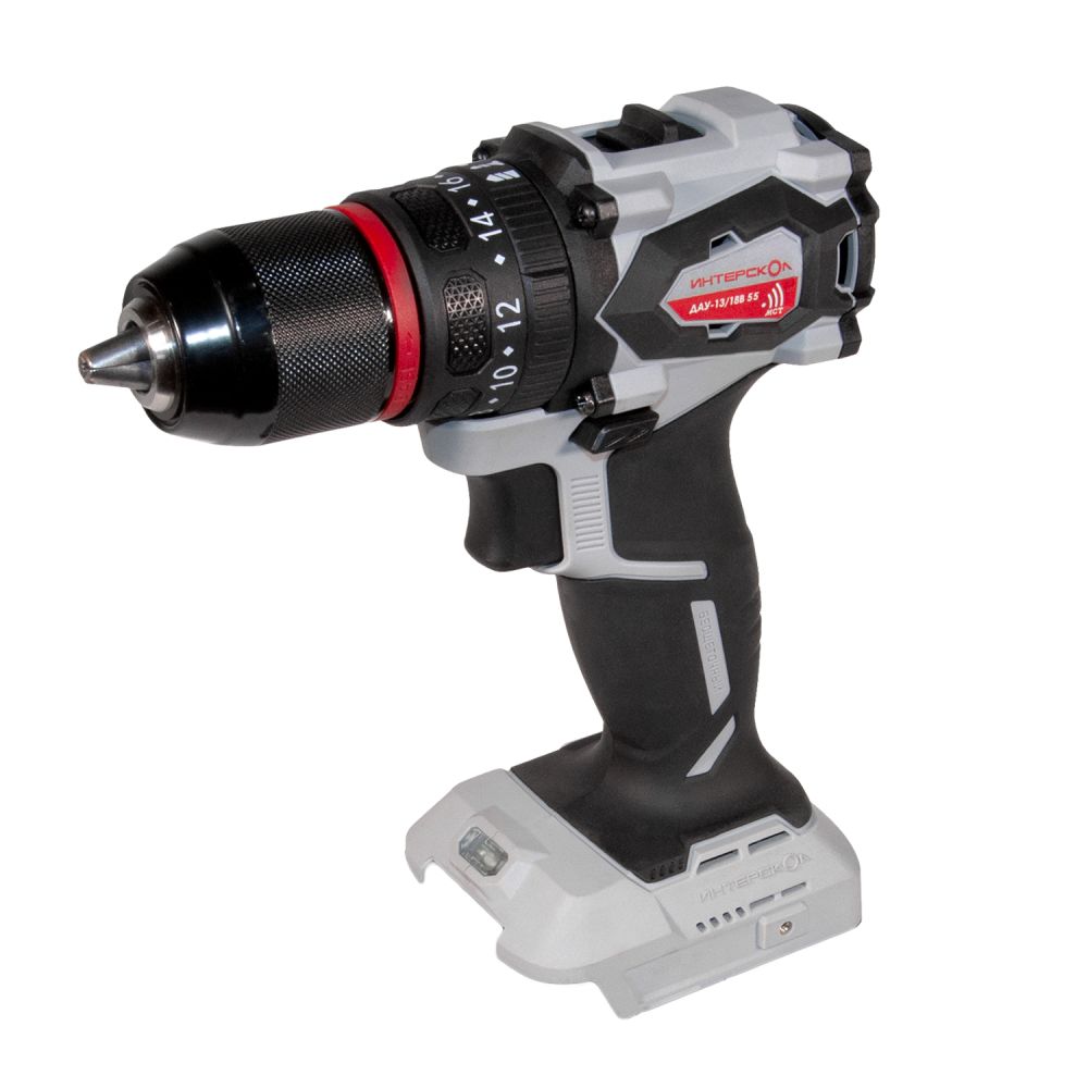 Дрель-шуруповерт ИНТЕРСКОЛ ДАУ-13/18В 55, 18 В, 1850 об/мин, 27750 уд/мин, с АКБ 2 Ач и ЗУ (953.0.0.70-B2C)