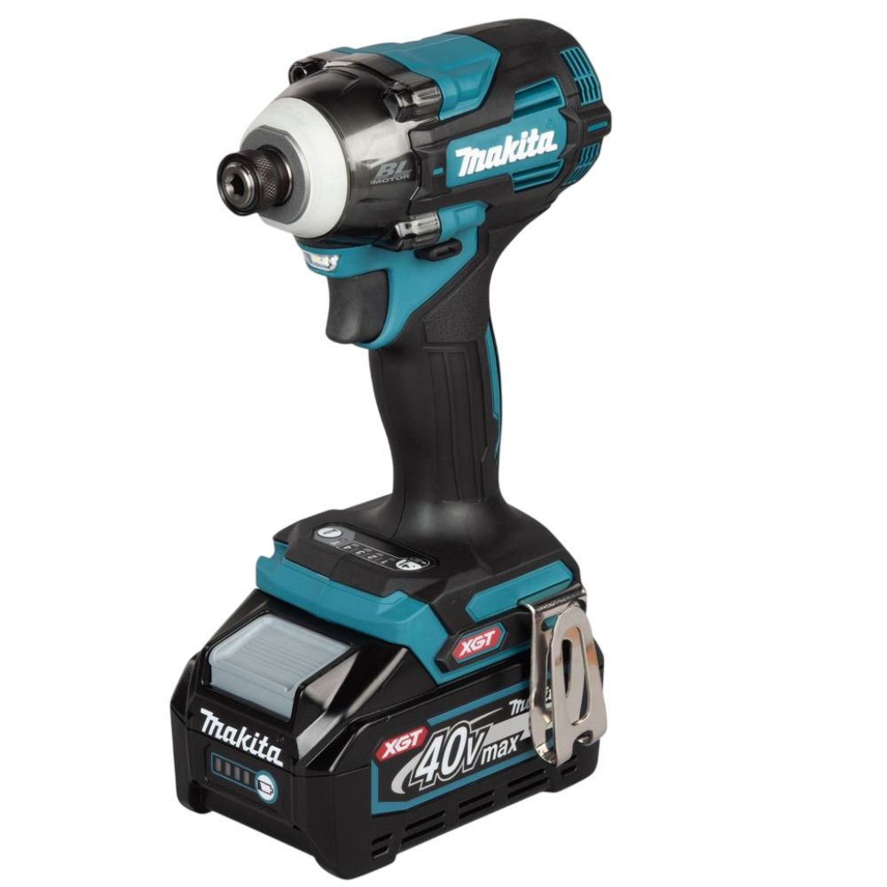 Аккумуляторный ударный шуруповерт Makita TD004GD201, 40 В, 230 Нм, 3900 уд/мин, с 2 АКБ 2.5 Ач и ЗУ, в кейсе MakPac