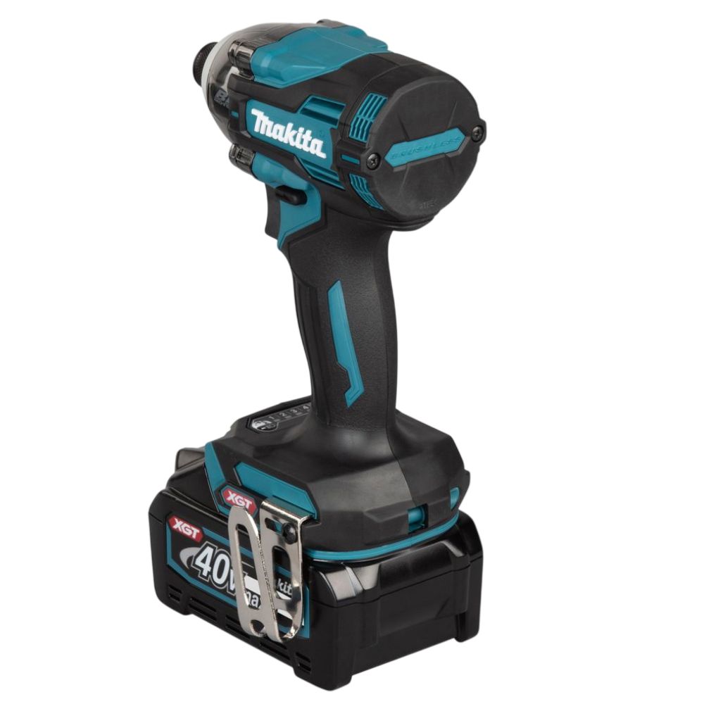 Аккумуляторный ударный шуруповерт Makita TD004GD201, 40 В, 230 Нм, 3900 уд/мин, с 2 АКБ 2.5 Ач и ЗУ, в кейсе MakPac
