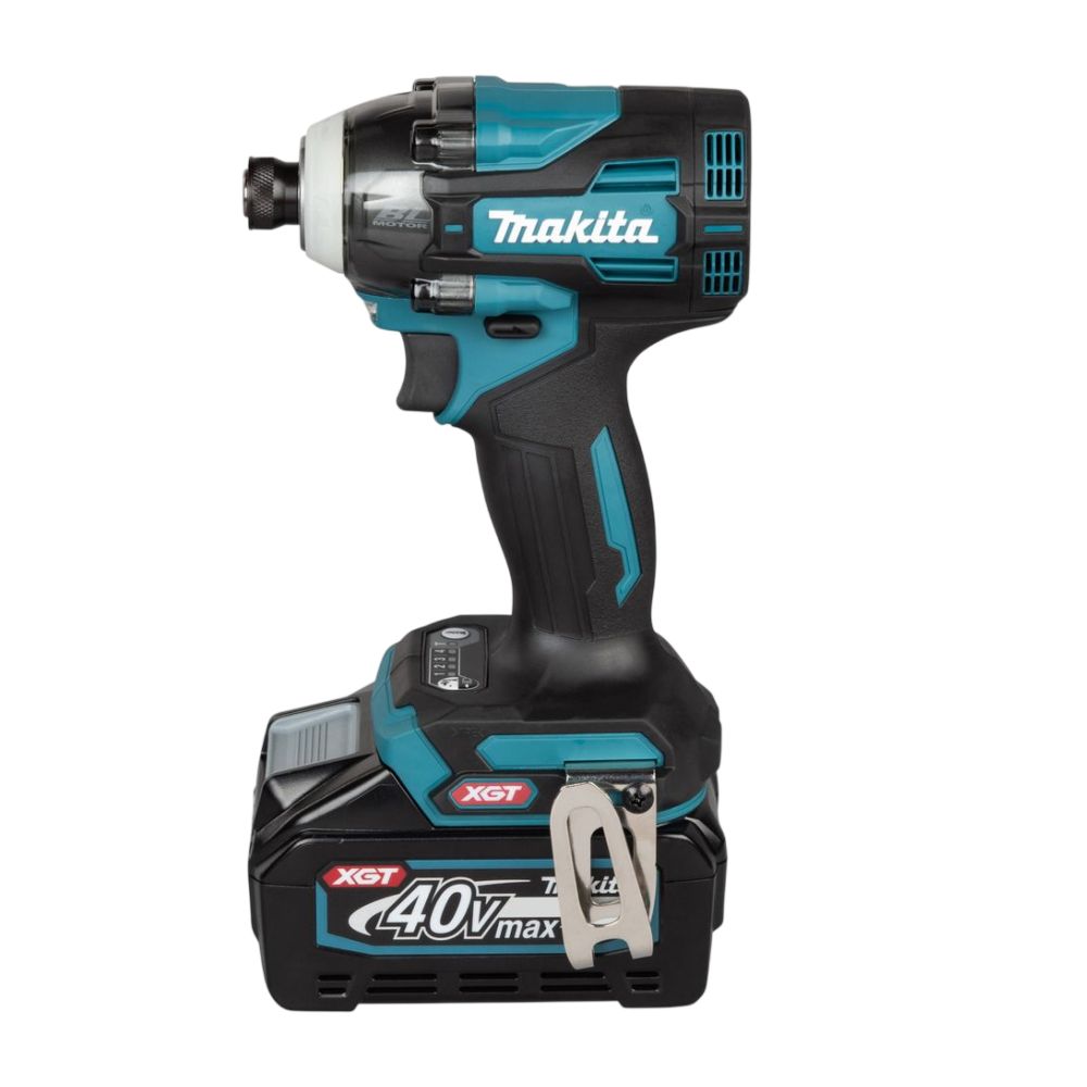 Аккумуляторный ударный шуруповерт Makita TD004GD201, 40 В, 230 Нм, 3900 уд/мин, с 2 АКБ 2.5 Ач и ЗУ, в кейсе MakPac