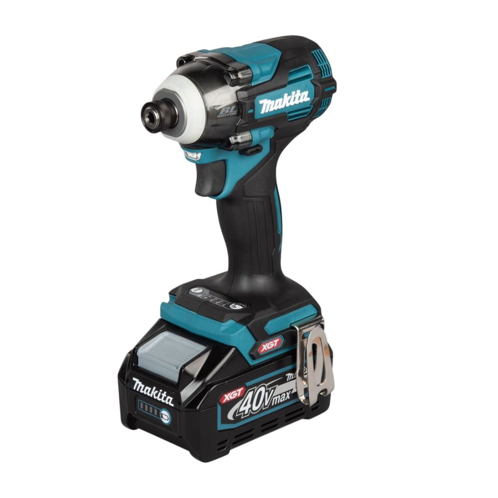 Аккумуляторный ударный шуруповерт Makita TD004GD201, 40 В, 230 Нм, 3900 уд/мин, с 2 АКБ 2.5 Ач и ЗУ, в кейсе MakPac