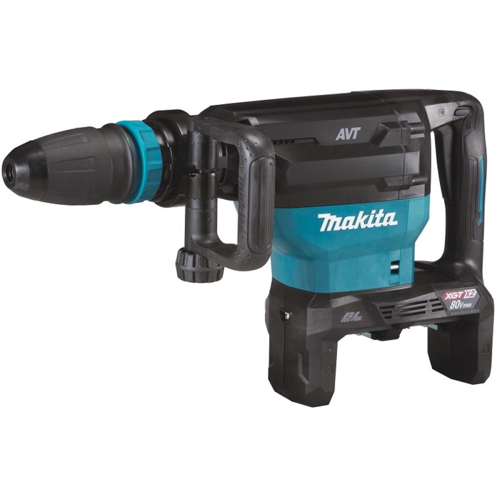 Аккумуляторный набор Makita, 40 В: отбойный молоток HM002 + угловая шлифмашина GA038, с 2 АКБ 5 Ач и ЗУ, в 2 кейсах