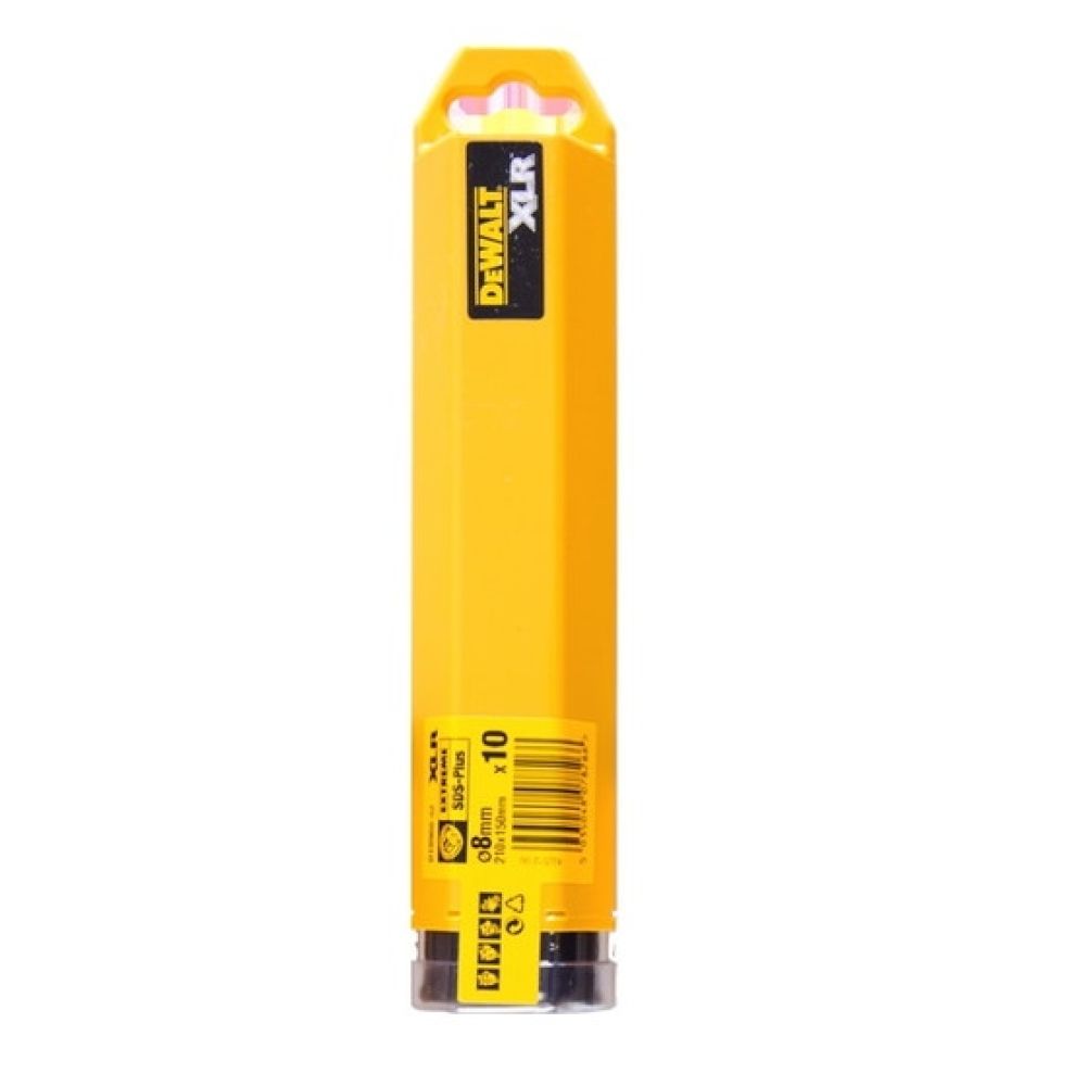 Бур DEWALT XLR DT8966, SDS-Plus, 8 x 210 x 150 мм, 10 шт.