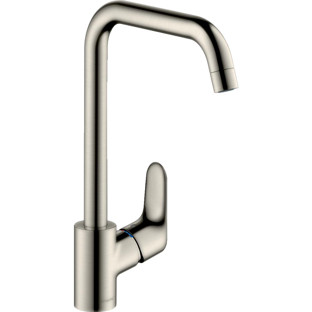 Смеситель для кухонной мойки hansgrohe Focus M41 260 с поворотным изливом 31820800, под сталь
