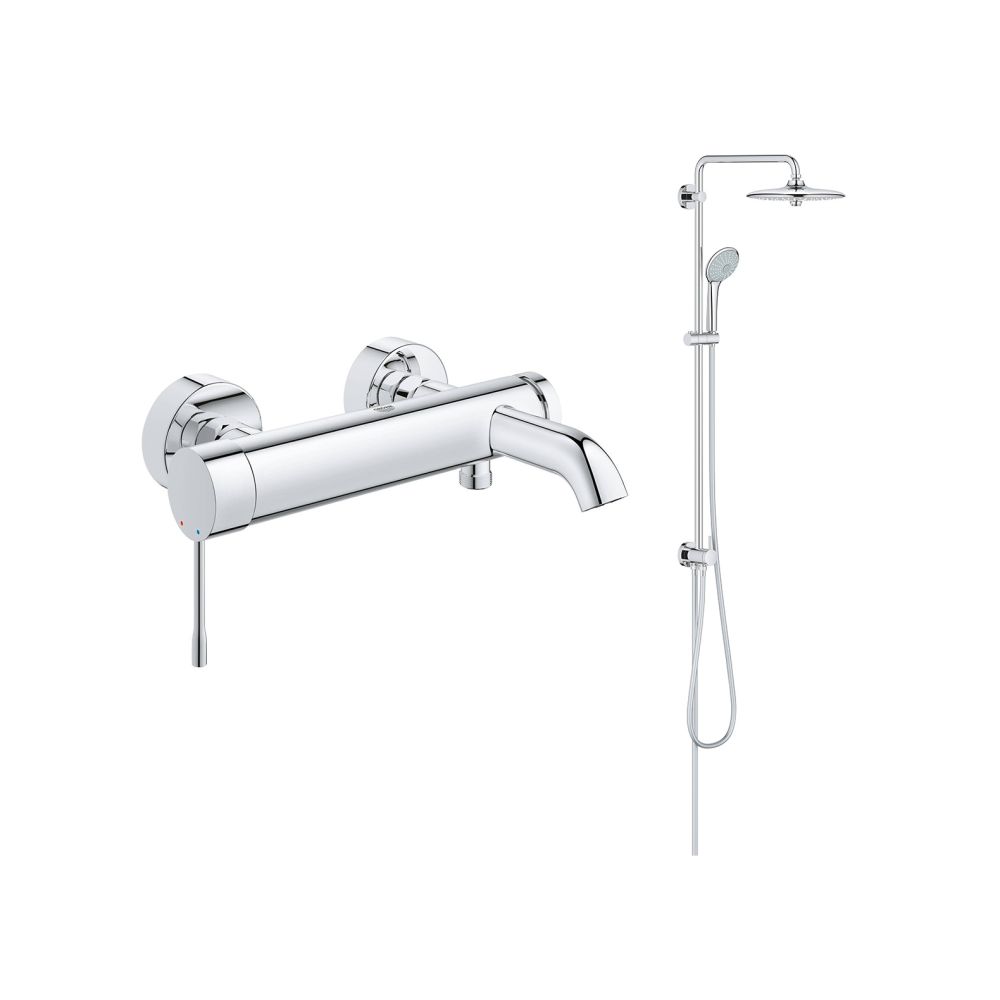 Душевая система GROHE Euphoria 260 со смесителем для ванны, хром (NB0054)