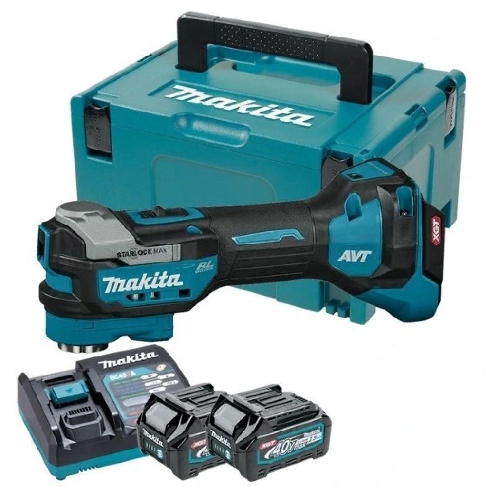 Аккумуляторный реноватор Makita TM001GD201, 40 В, 20000 кол/мин, с 2 АКБ 2.5 Ач и ЗУ, в кейсе MakPac