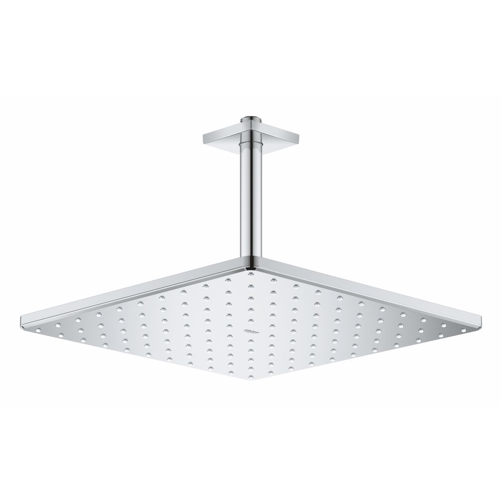 Верхний душ с потолочным душевым кронштейном 142 мм, 1 режим струи, GROHE Rainshower Mono 310 Cube, хром, (26565000)