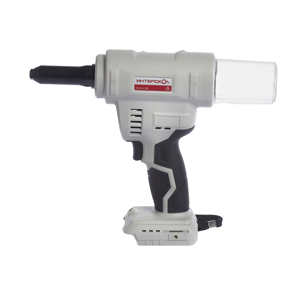 Аккумуляторный заклепочный пистолет ИНТЕРСКОЛ ВПА-6/18В, АПИ, без АКБ и ЗУ, (646.1.0.70)