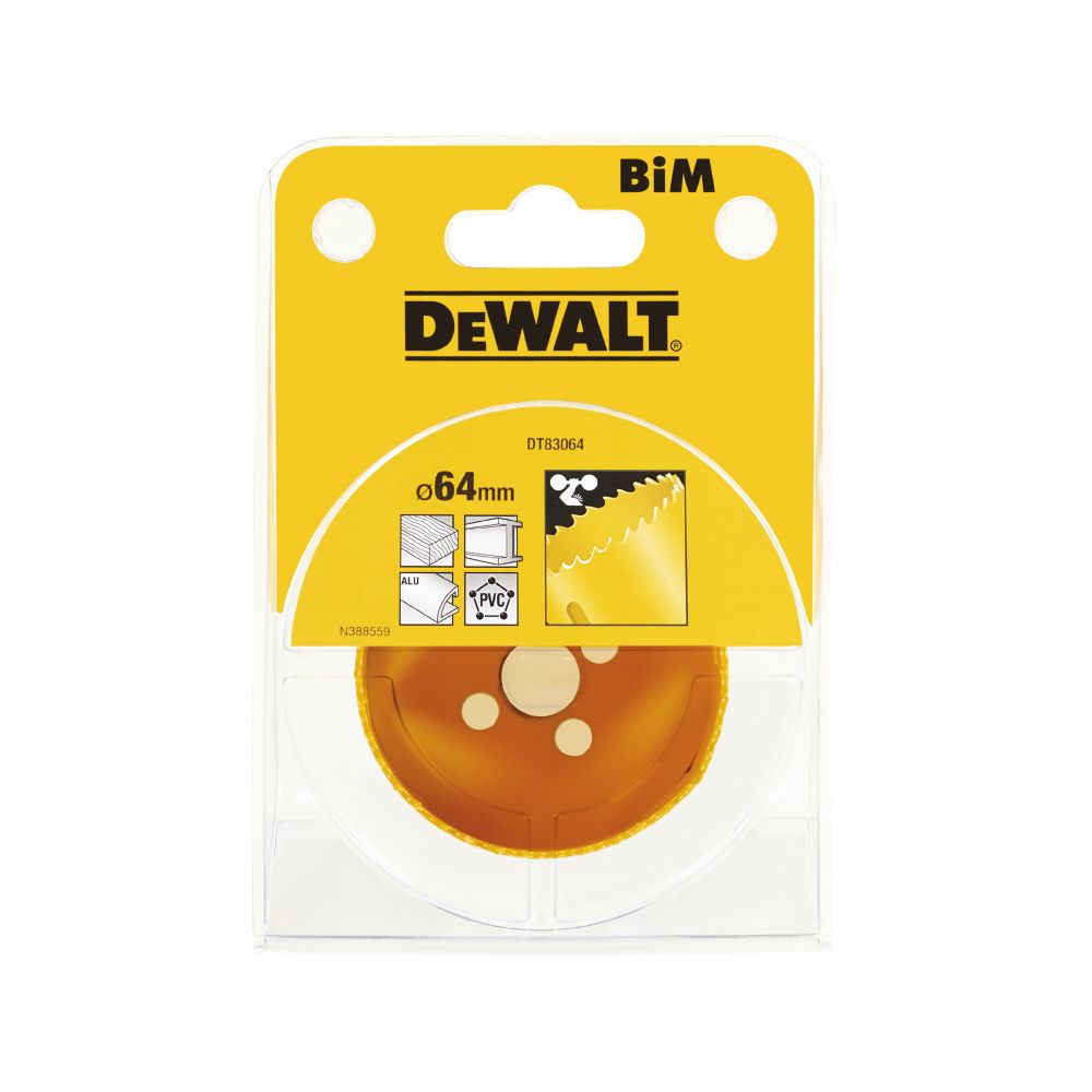 Коронка биметаллическая DEWALT DT83064, M3 64 x 46 мм