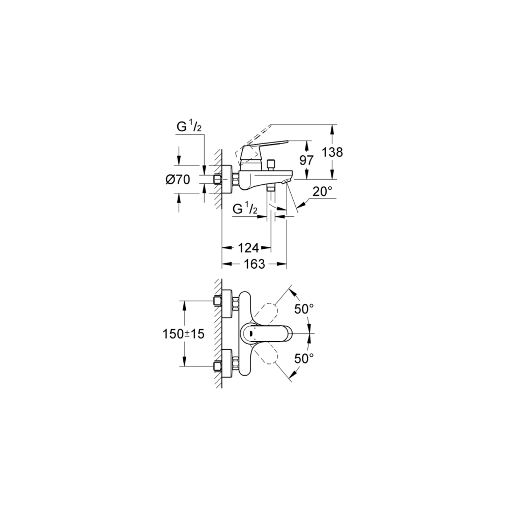 Готовый комплект для ванной комнаты GROHE Eurosmart Cosmopolitan, хром (NB0001-2)