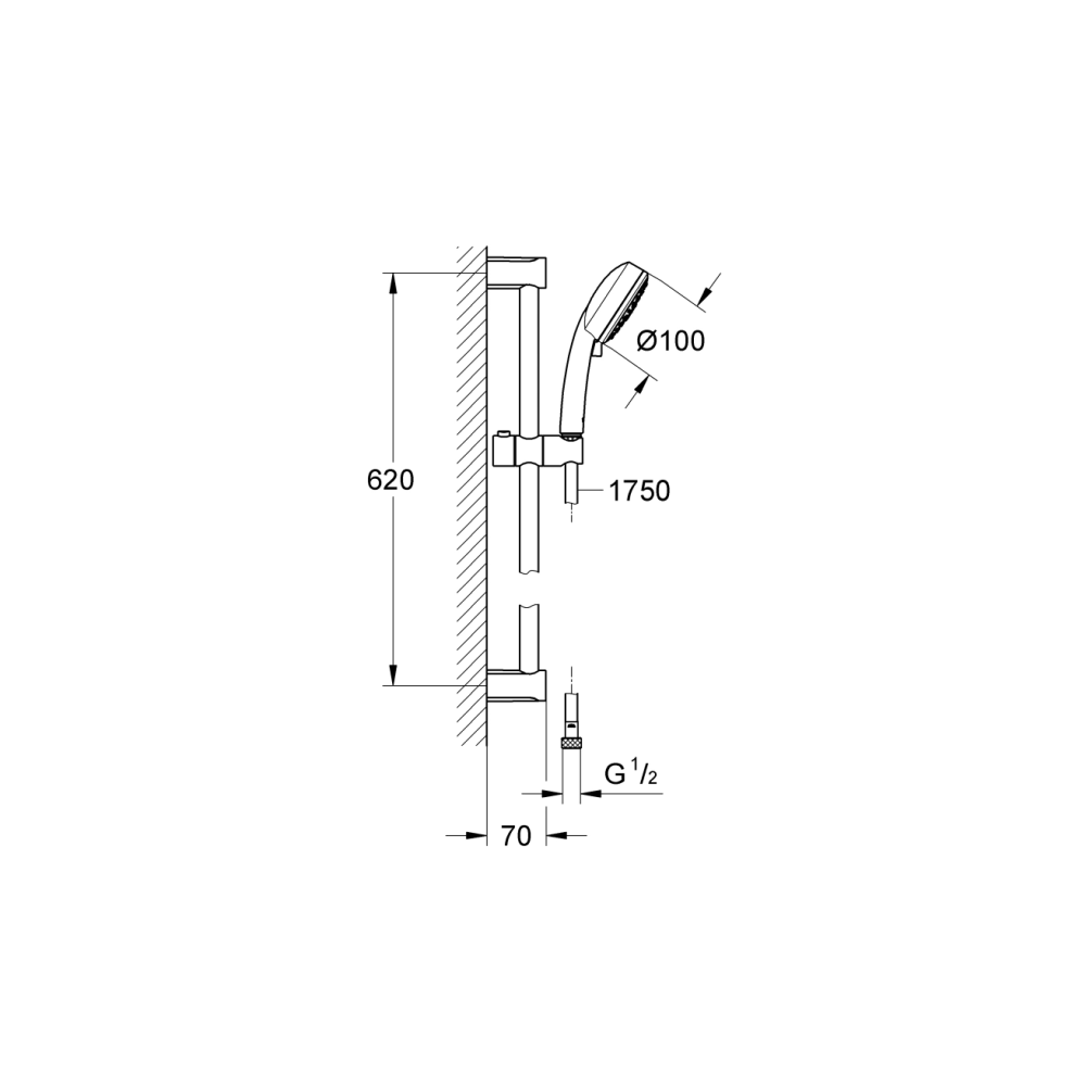 Готовый комплект для ванной комнаты GROHE Eurosmart Cosmopolitan, хром (NB0001-2)