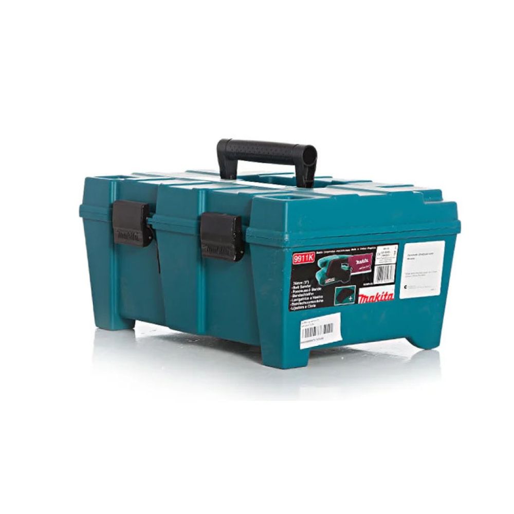 Ленточная шлифмашина Makita, 650 Вт, 76х457 мм, 270 м/мин, в кейсе, 9911K