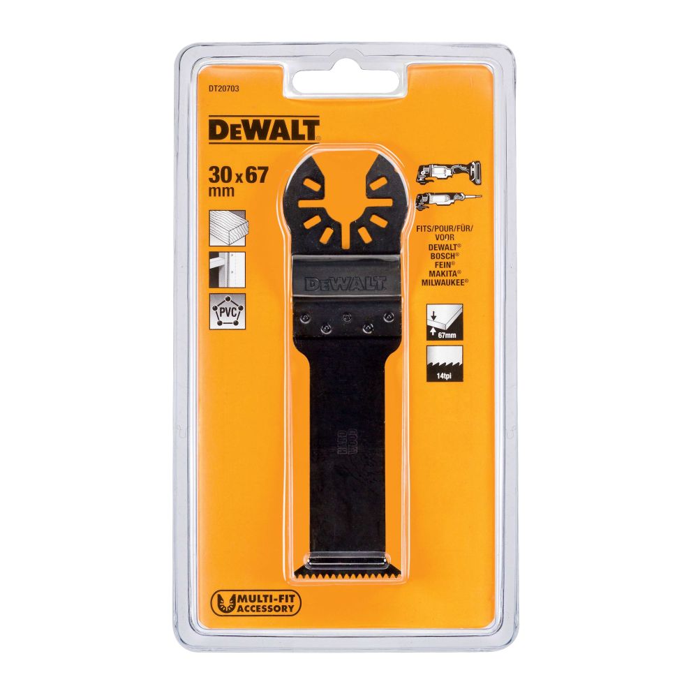 Насадка для мультитул пилка DEWALT DT20703, 30 мм, HSS (DT20703-QZ)