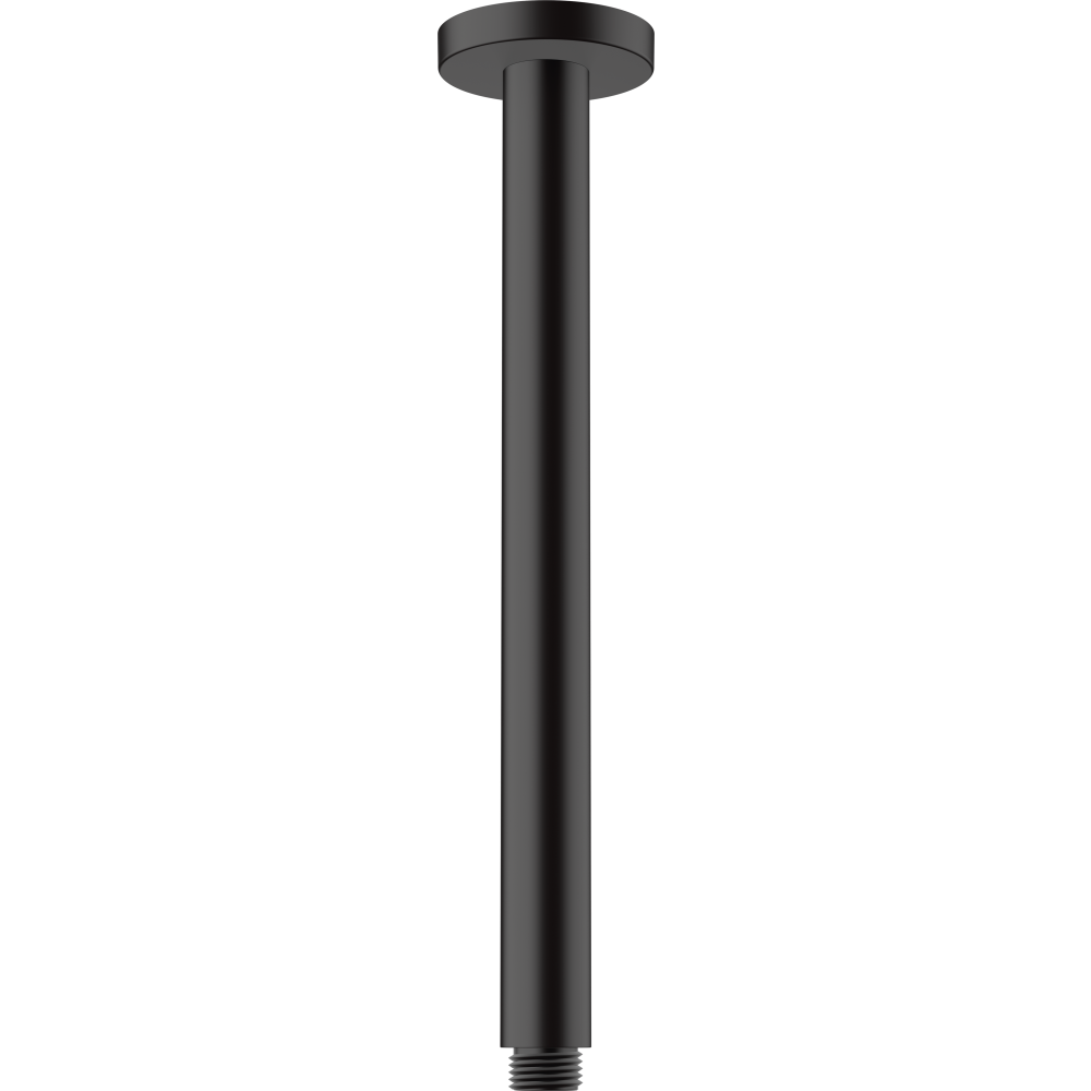 Душевой кронштейн hansgrohe Vernis Blend потолочный 300 мм 27805670, матовый черный