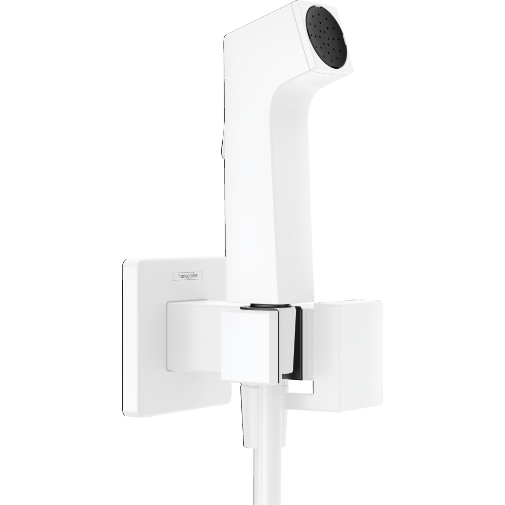 Гигиенический душ hansgrohe 1jet E со смесителем, держателем и шлангом 125 см 29233700, матовый белый