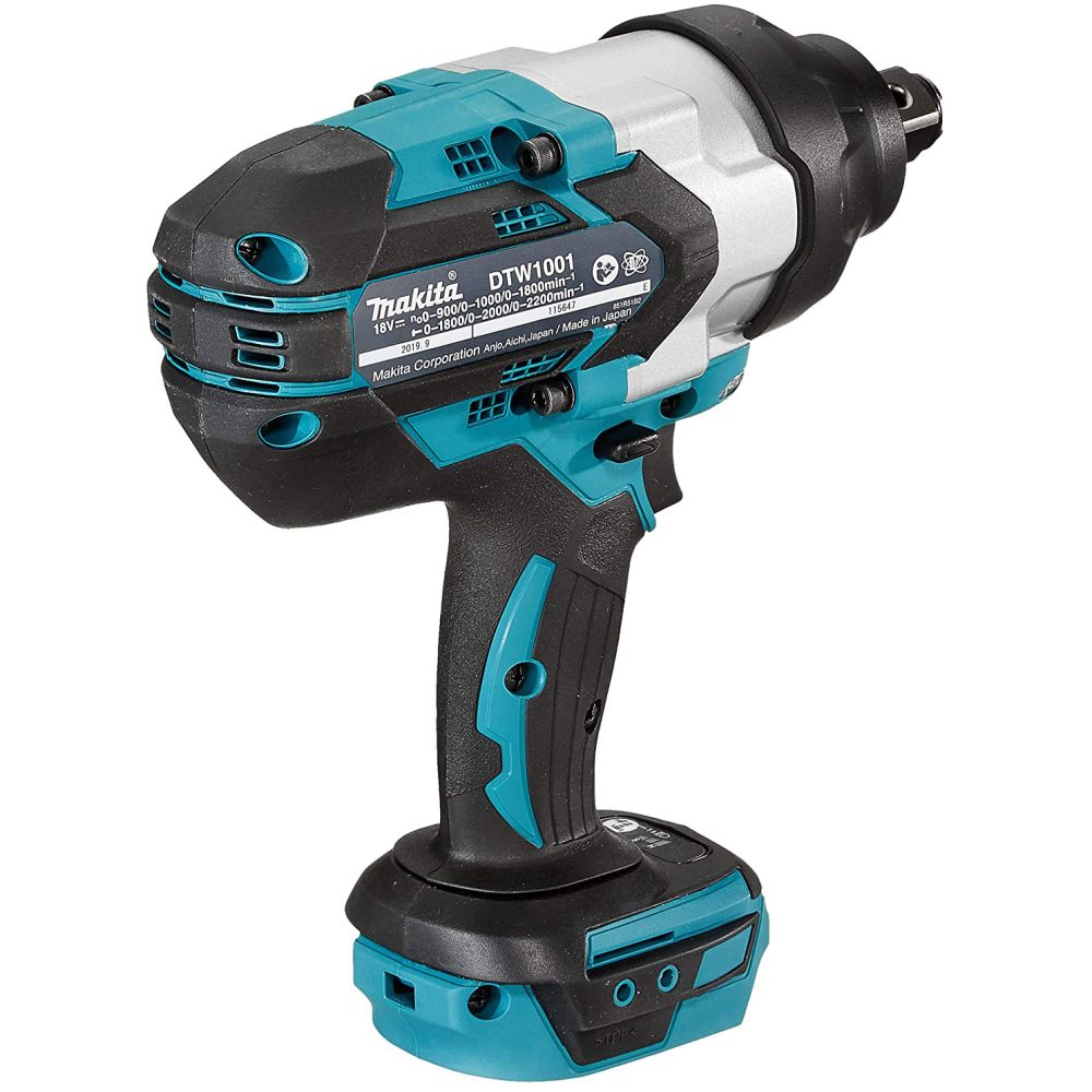Аккумуляторный гайковерт Makita DTW1001Z, 18 В, 1700 Нм, 2200 уд/мин, без АКБ и ЗУ