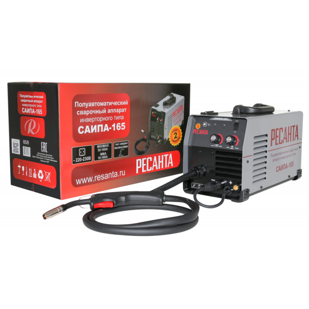 Сварочный аппарат Ресанта САИПА-165, 27 А, 65/8
