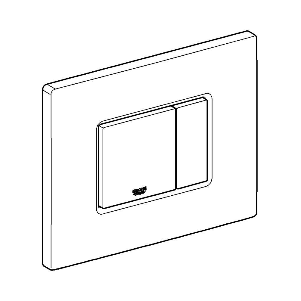 Панель смыва для унитаза GROHE Skate Cosmopolitan, 3 режима, альпин-белый (38732SH0)