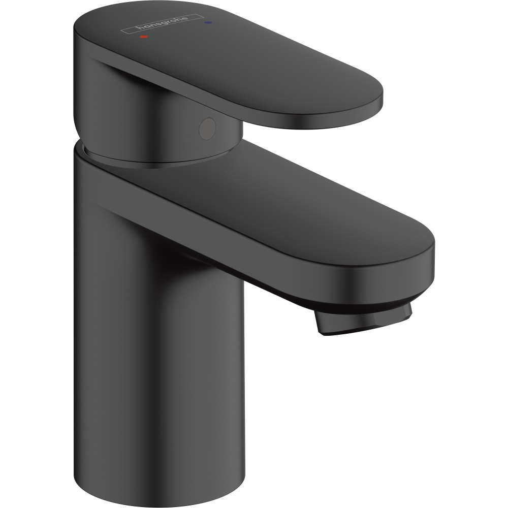 Смеситель для раковины hansgrohe Vernis Blend 70, со сливным гарнитуром 71550670, матовый черный