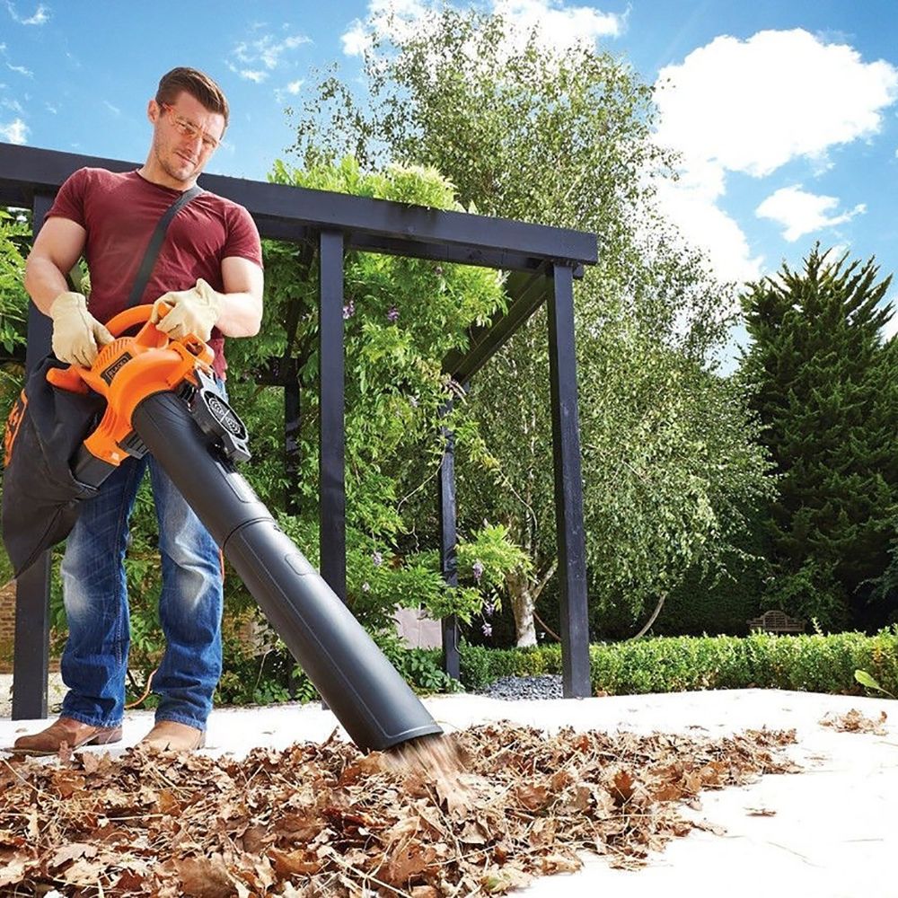 Пылесос/воздуходув садовый электрический BLACK+DECKER GW2500, 2500 Вт