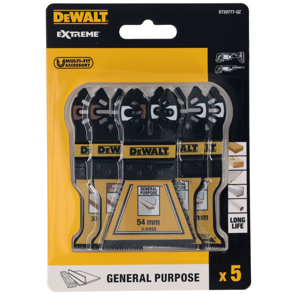 Набор пильных полотен DEWALT DT20777, для реноватора, 5 шт. (DT20777-QZ)