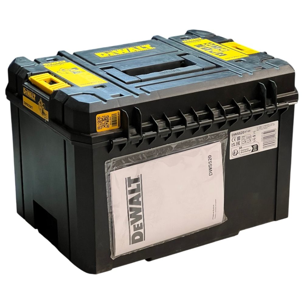 Дисковая пила DEWALT DWS520KT, 1300 Вт, 165 мм, 4000 об/мин, в кейсе TSTAK (DWS520KT-QS/U1), уцененный товар