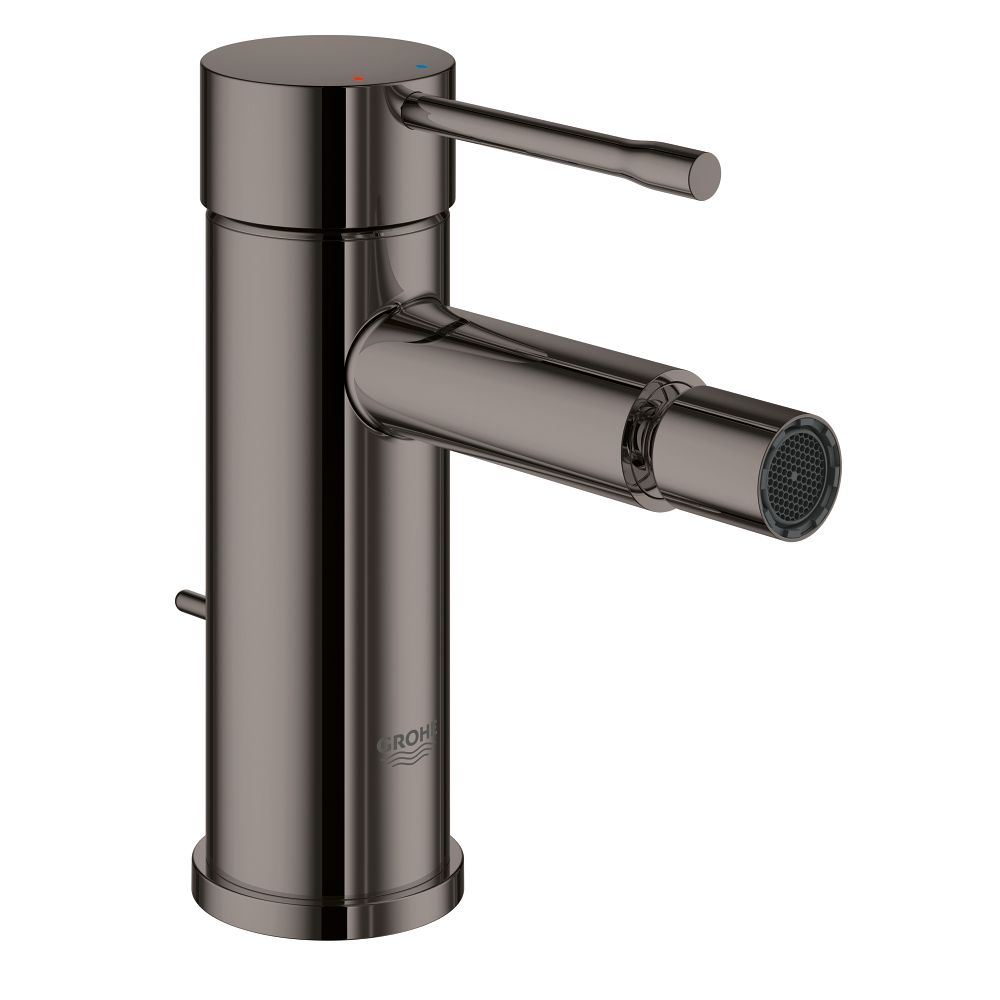 Смеситель для биде GROHE Essence с донным клапаном, темный графит глянец (32935A01)