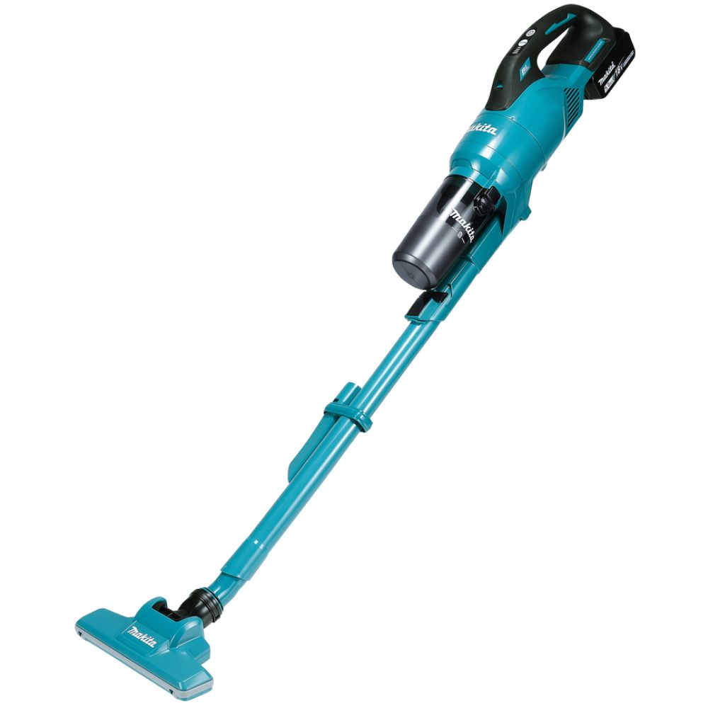 Аккумуляторный пылесос Makita DCL286F, 18 В, 0.25 л, с 2 АКБ 3 и 5 Ач и ЗУ (DUST-KITM14)