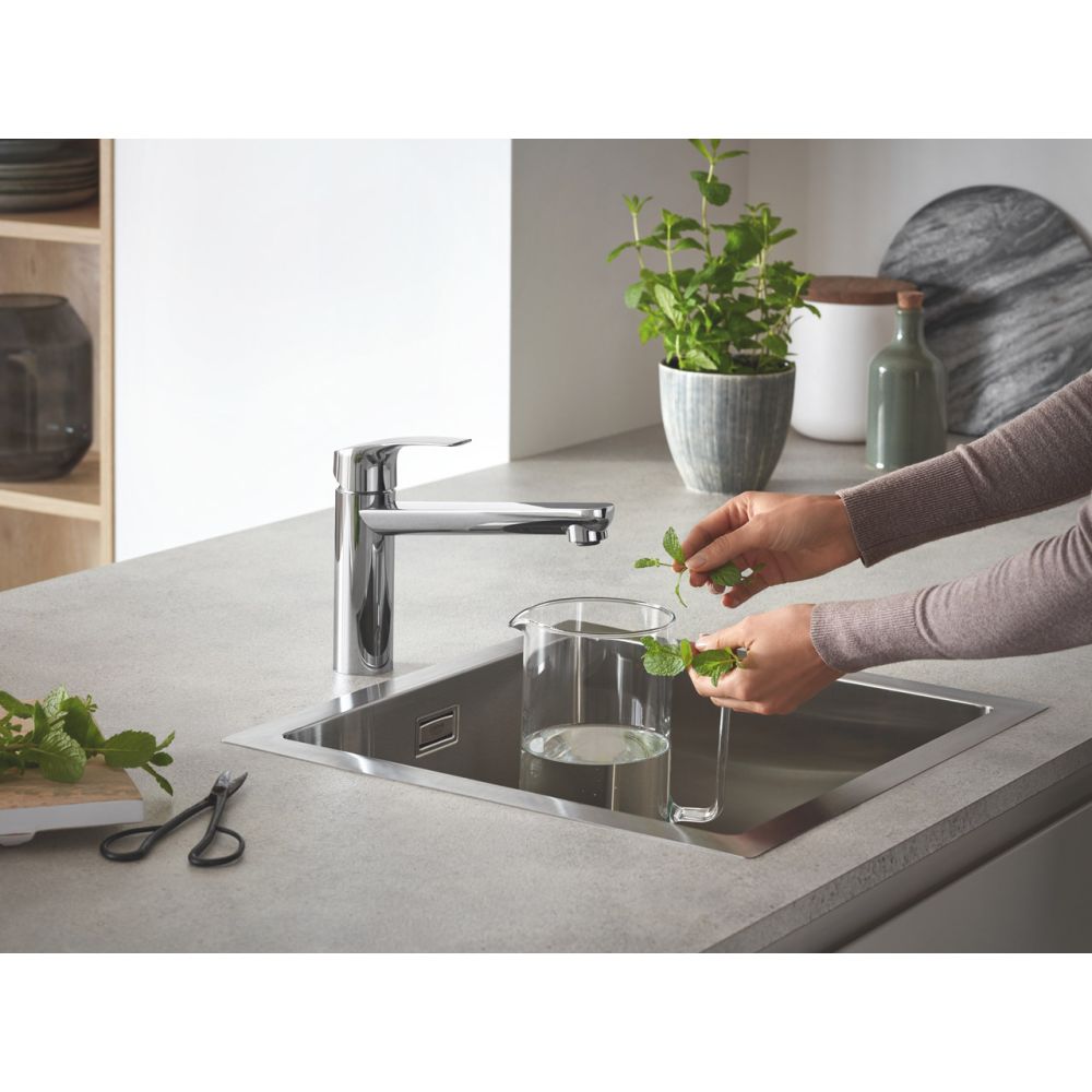 Смеситель для кухни GROHE Eurosmart, хром (30463000)