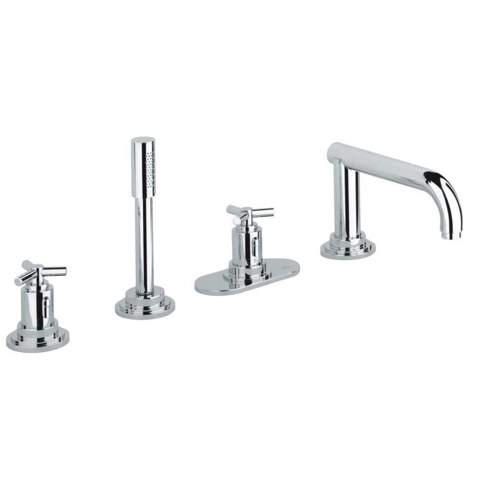 Внешняя часть термостата для ванны GROHE Atrio Ypsilon с душевым гарнитуром, хром (19141000)