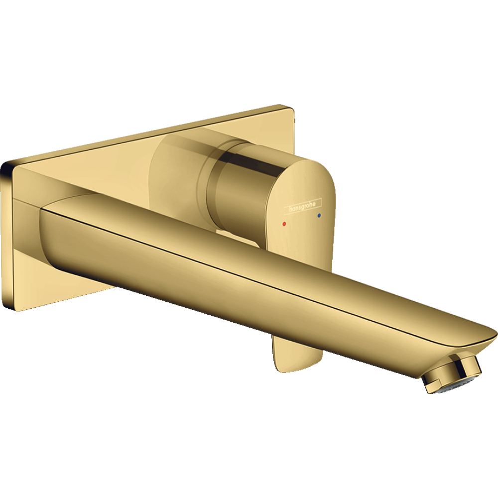 Внешняя часть смесителя для раковины hansgrohe Talis E скрытого монтажа, настенный 71734990, полированное золото