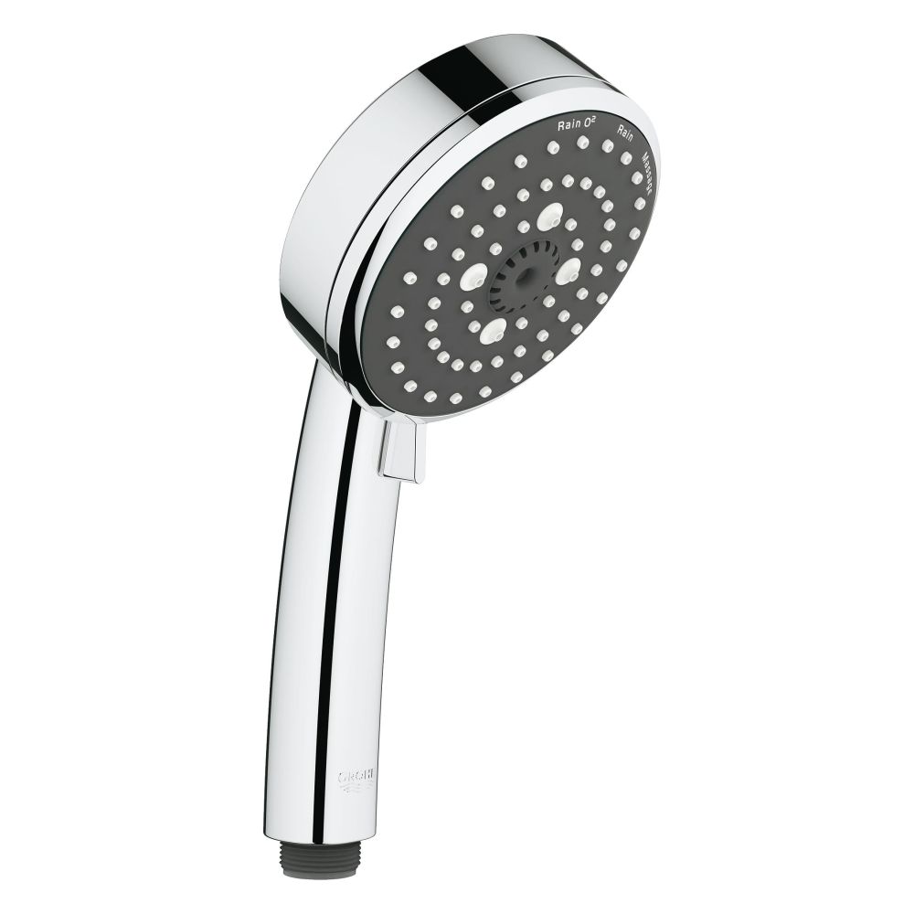 Ручной душ GROHE Vitalio Comfort 100, 3 режима, хром/черный (26092000)