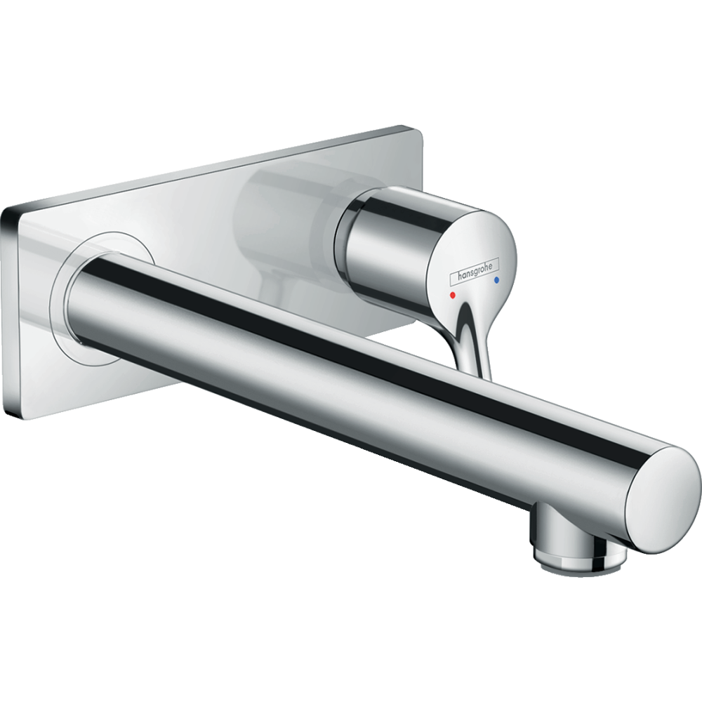 Внешняя часть смесителя для раковины hansgrohe Talis S скрытого монтажа, настенный, с изливом 225 мм 72111000, хром