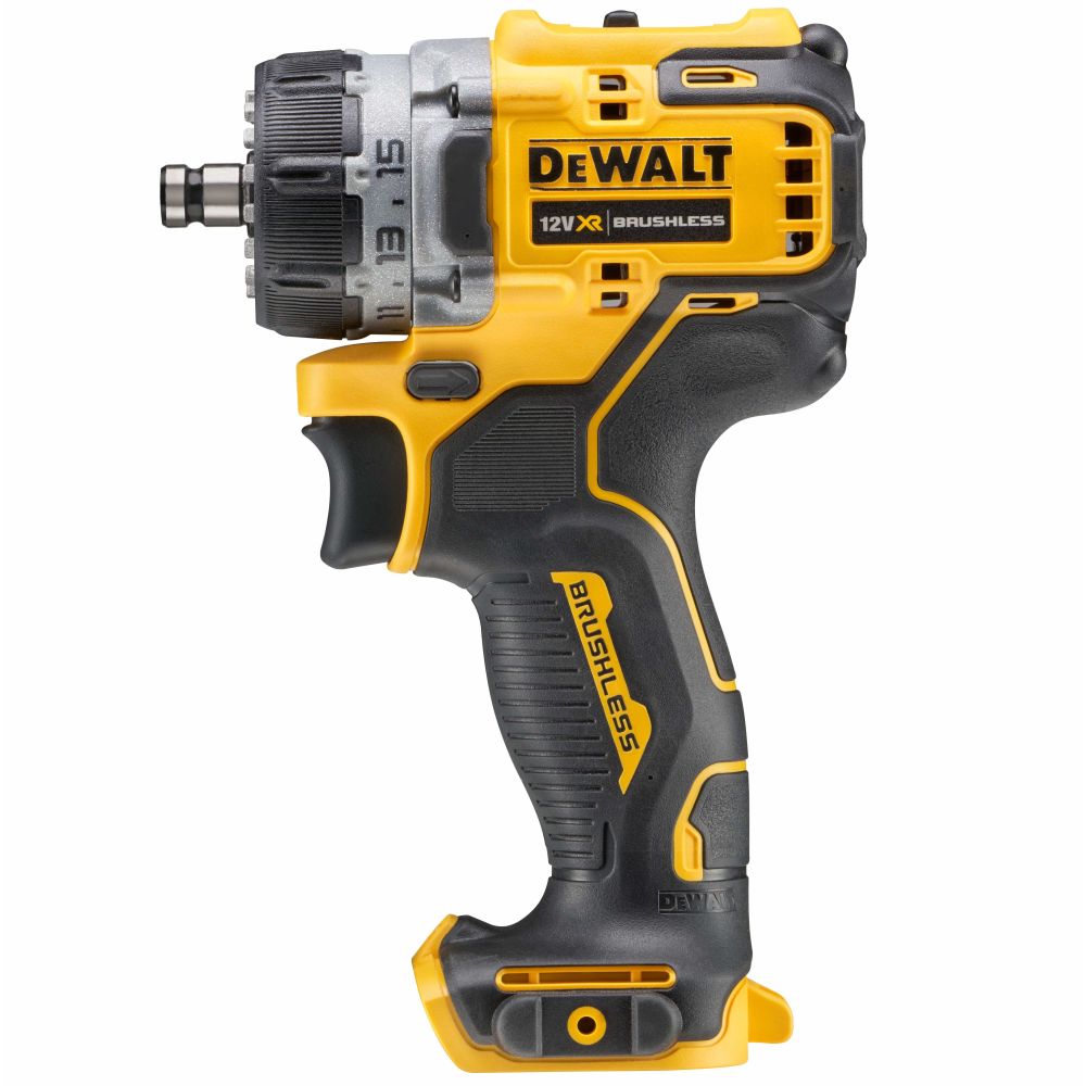 Дрель-шуруповерт DEWALT DCD703NT, 12 В, 58 Нм, 1500 об/мин, с набором насадок, без АКБ и ЗУ, в кейсе TSTAK (DCD703NT-XJ)