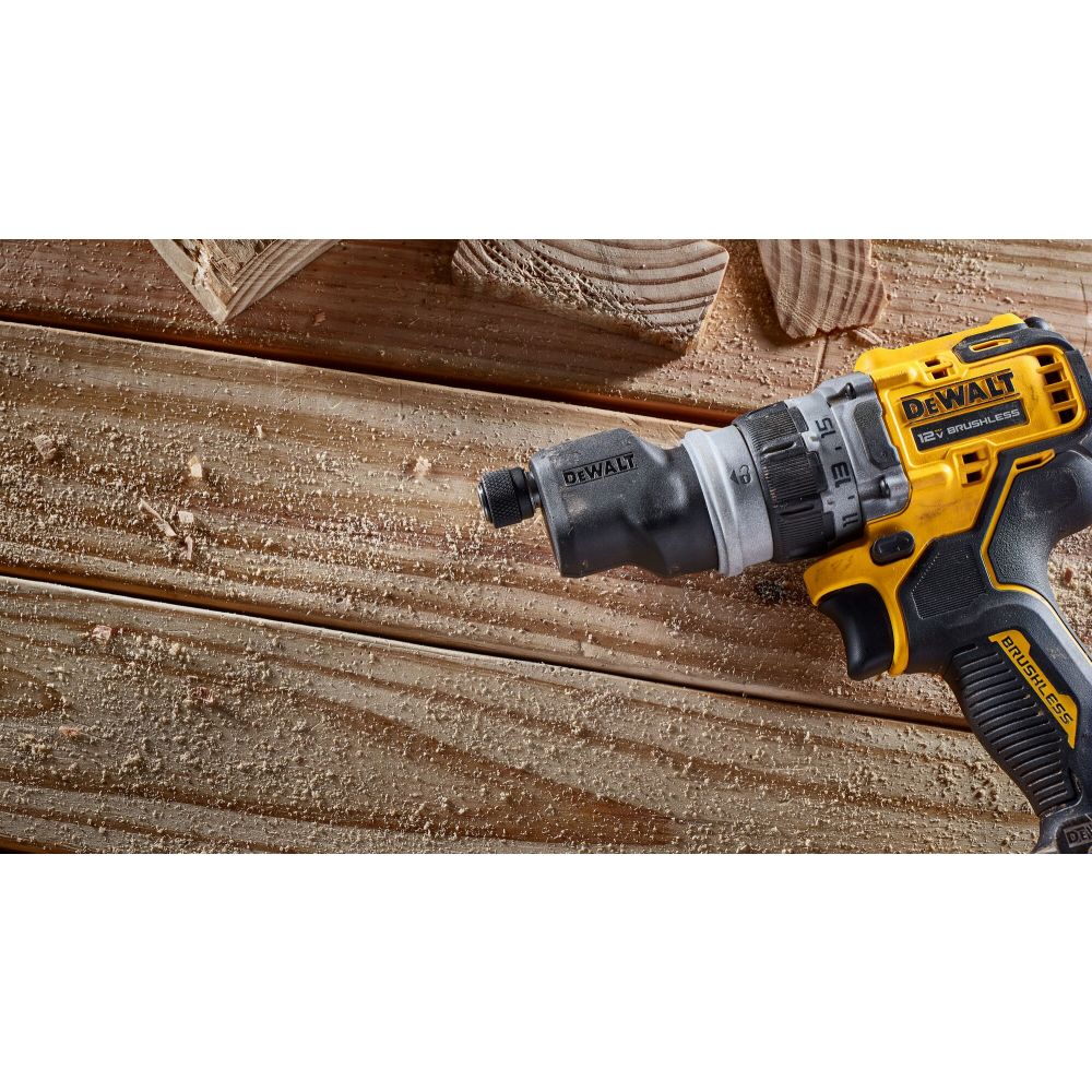 Дрель-шуруповерт DEWALT DCD703NT, 12 В, 58 Нм, 1500 об/мин, с набором насадок, без АКБ и ЗУ, в кейсе TSTAK (DCD703NT-XJ)