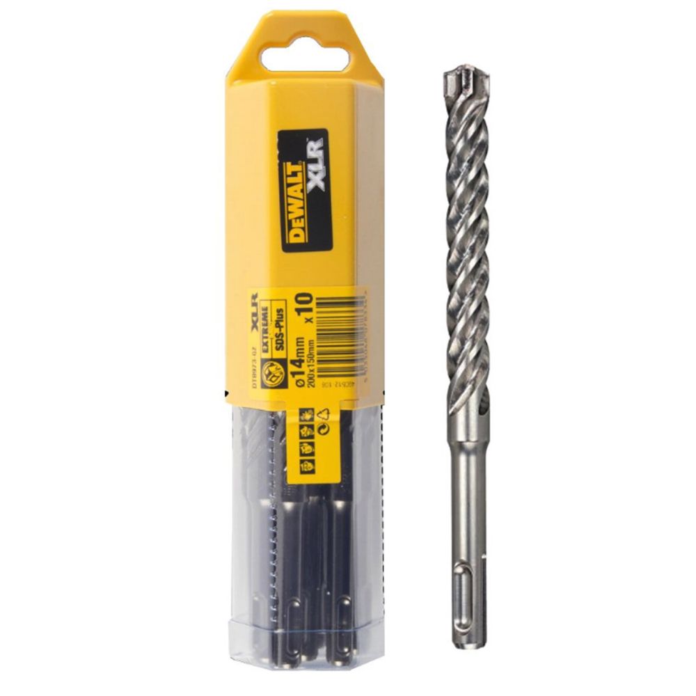 Бур DEWALT XLR DT8973, SDS-Plus, 14 x 200 x 150 мм, 10 шт.