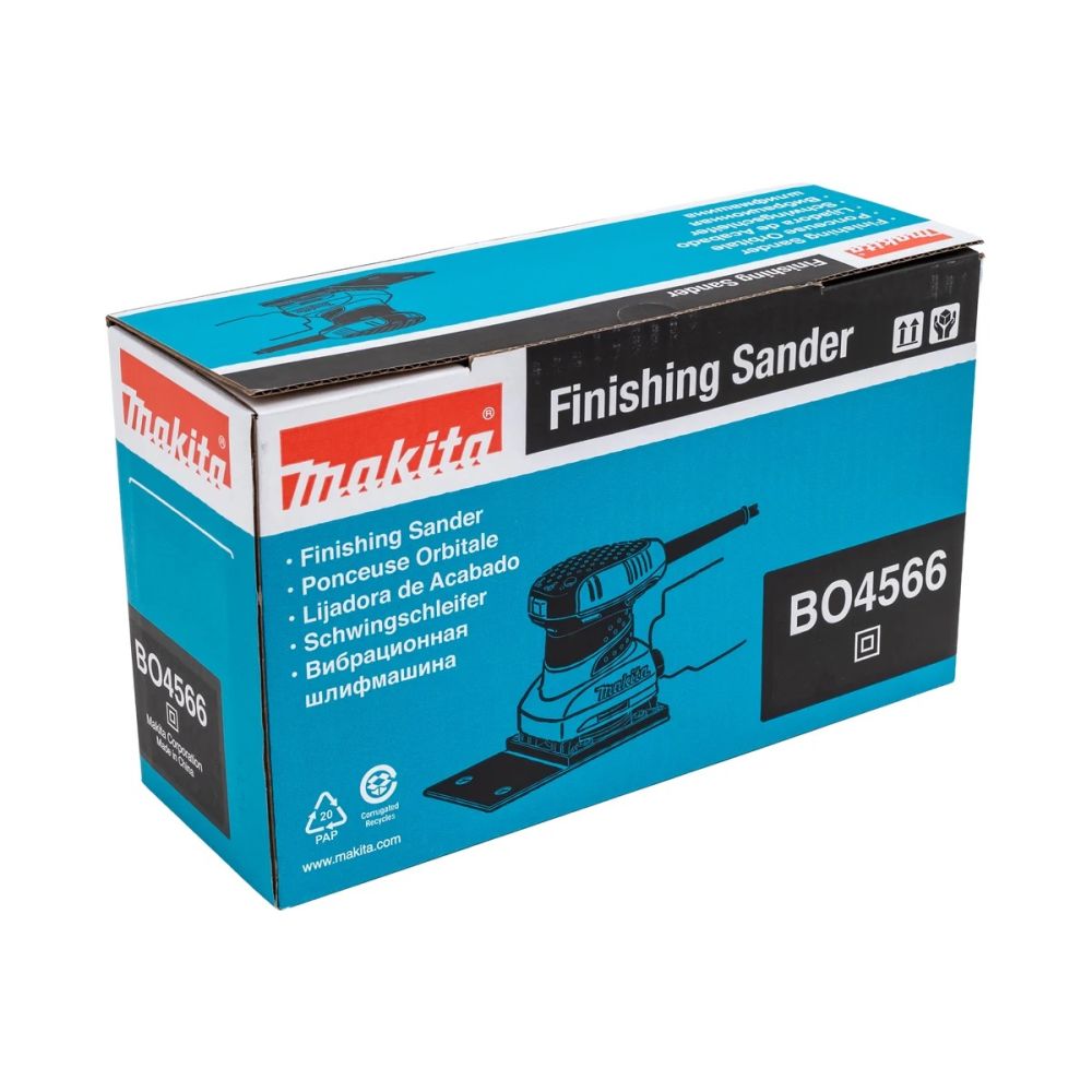 Вибрационная шлифмашина Makita BO4566, 200 Вт, 14000 кол/мин